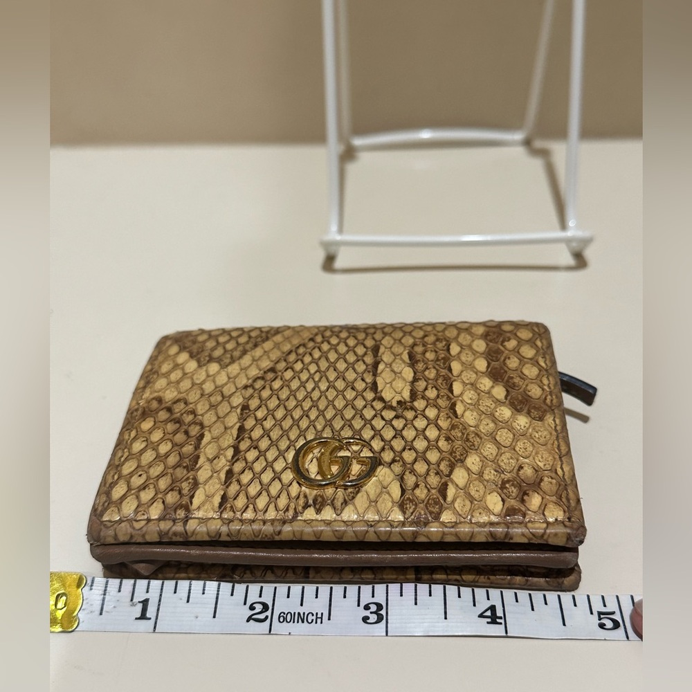 Gucci Python Marmont Bifold *Flawed* - image 8